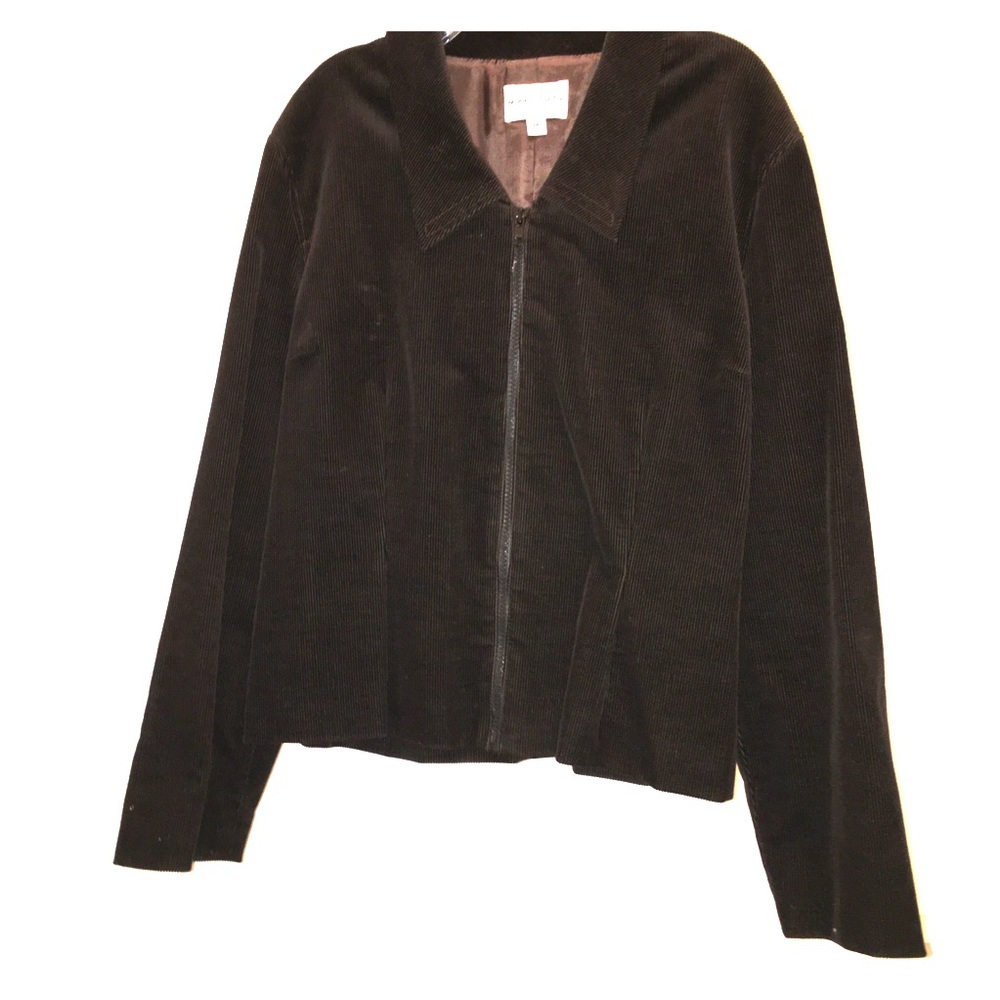Monika turtle brown corduroy jacket, M, NWOT